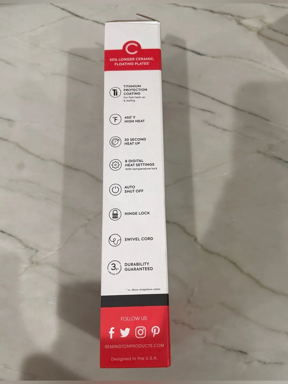 NEW⛱️Remington - 1-Inch Anti-Static Ceramic Flat Iron